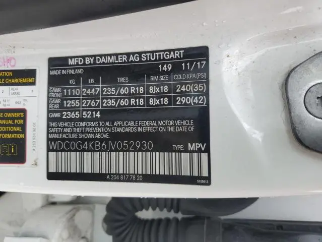 2018 MERCEDES-BENZ GLC 300 4MATIC  