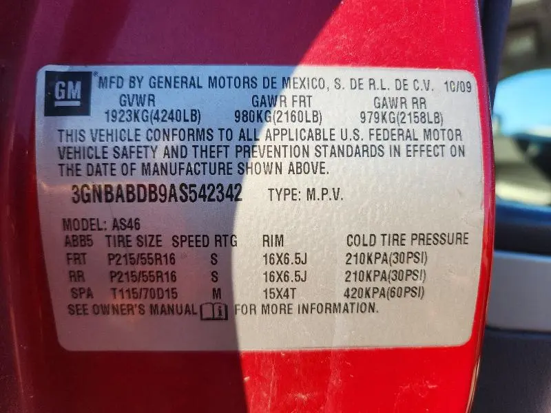 2010 CHEVROLET HHR LT  