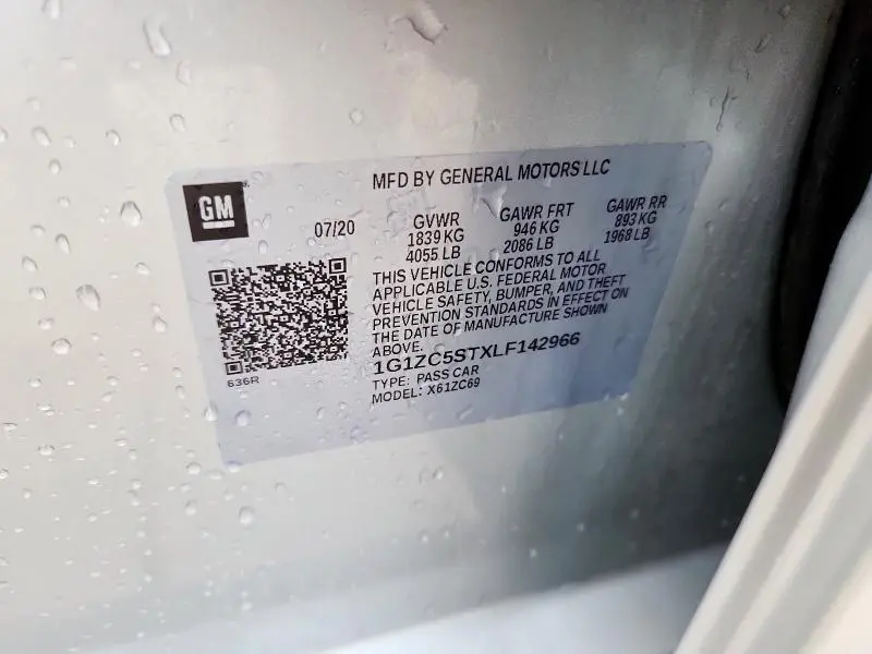 2020 CHEVROLET MALIBU LS  