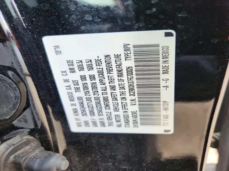 2015 HONDA CR-V LX  