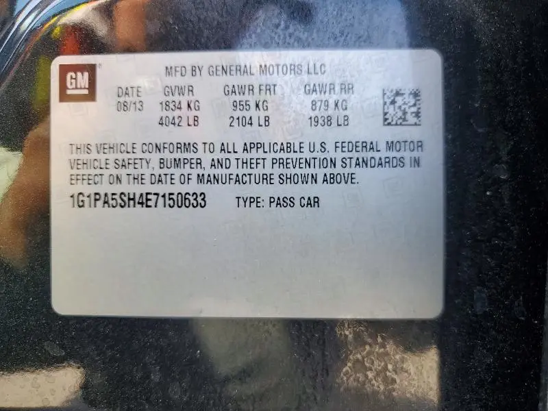 2014 CHEVROLET CRUZE LS  