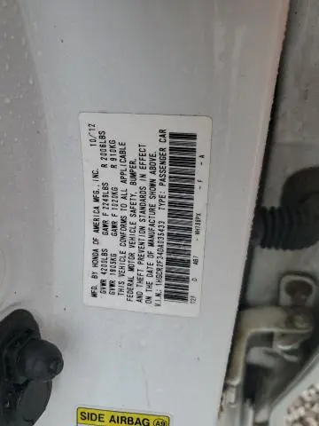 2013 HONDA ACCORD LX  