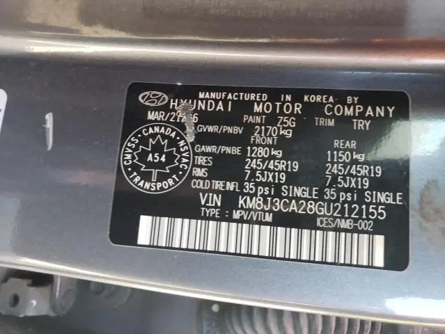 2016 HYUNDAI TUCSON LIMITED  