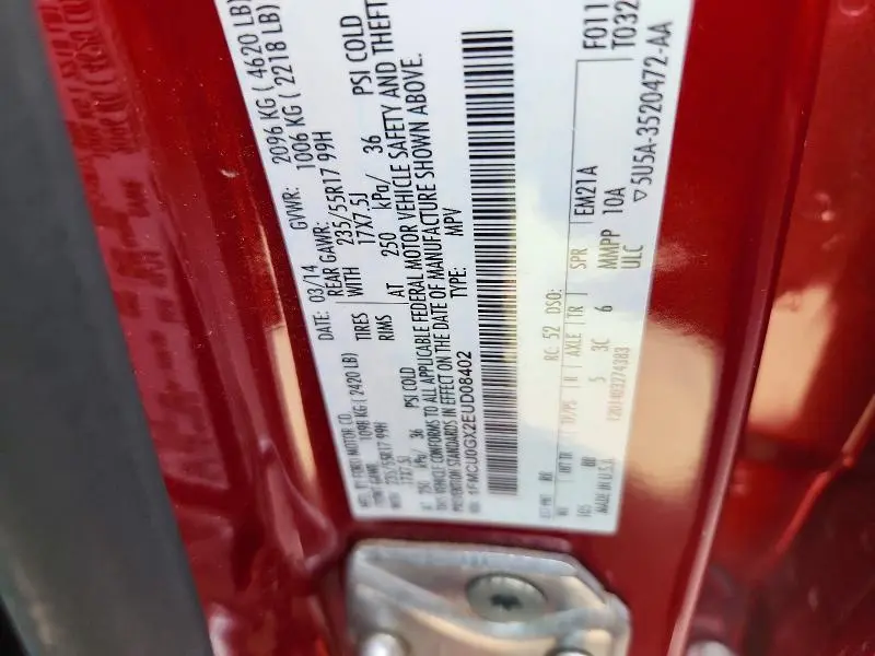 2014 FORD ESCAPE SE  