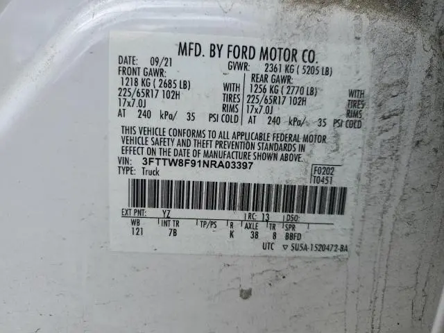 2022 FORD MAVERICK XL  