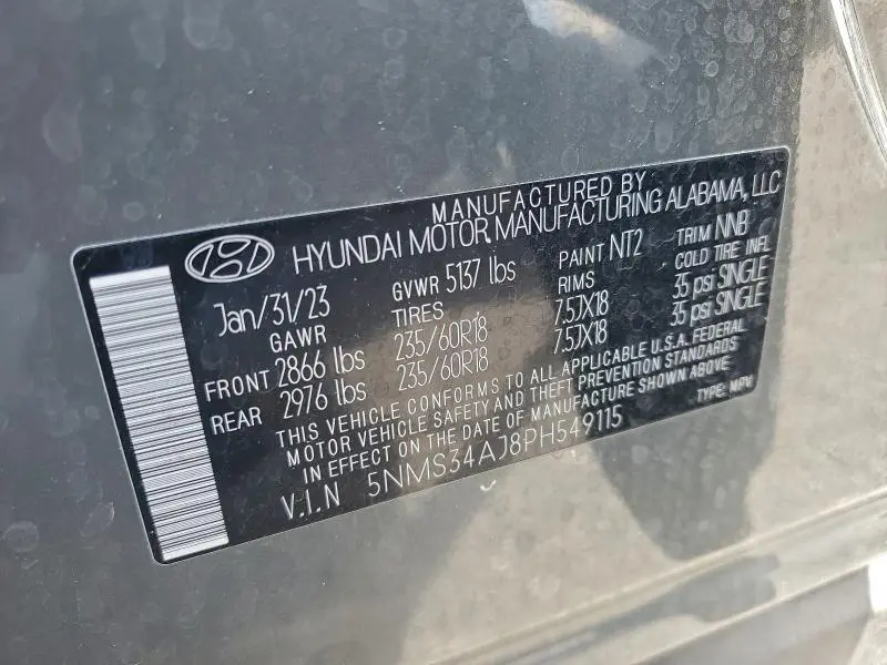 2023 HYUNDAI SANTA FE SEL PREMIUM  