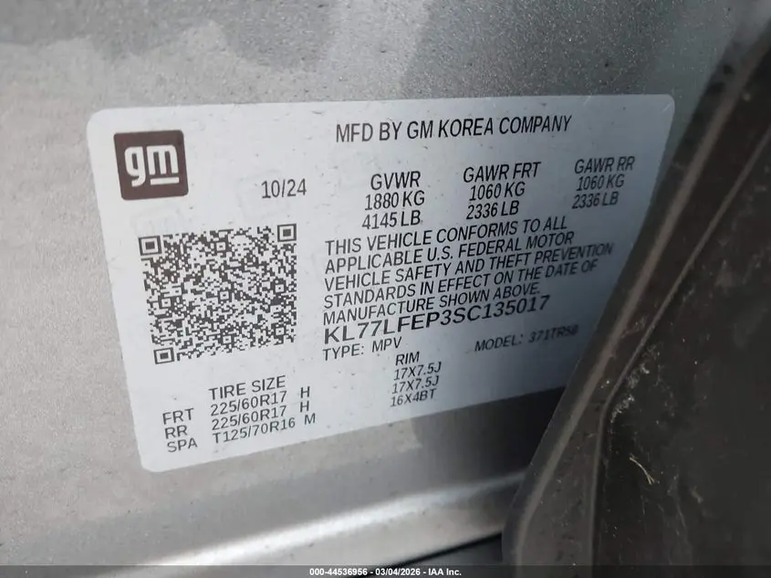 2025 CHEVROLET TRAX FWD LS