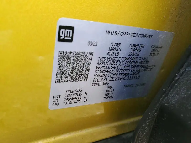 2024 CHEVROLET TRAX 2RS  
