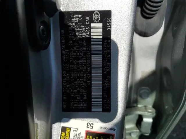 2022 TOYOTA CAMRY XSE  