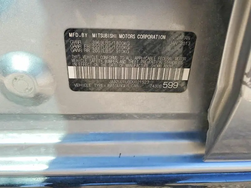 2013 MITSUBISHI LANCER ES  