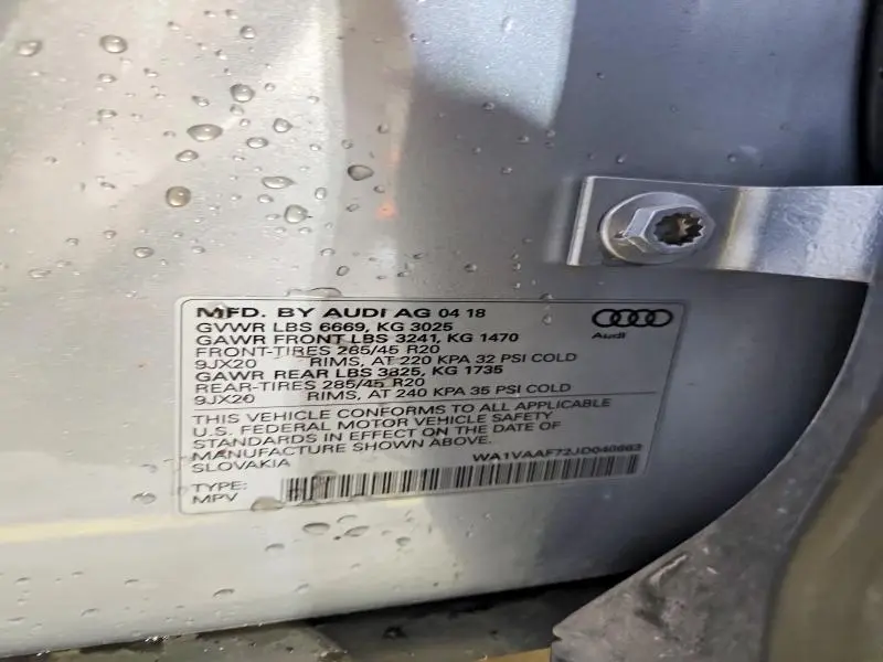 2018 AUDI Q7 PRESTIGE  