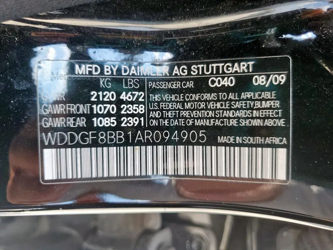 2010 MERCEDES-BENZ C 300 4MATIC  