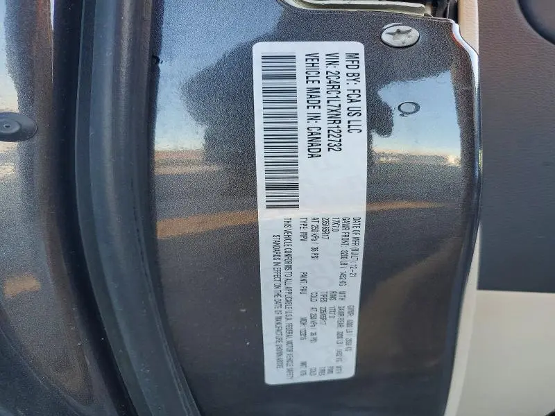 2022 CHRYSLER PACIFICA HYBRID TOURING L  