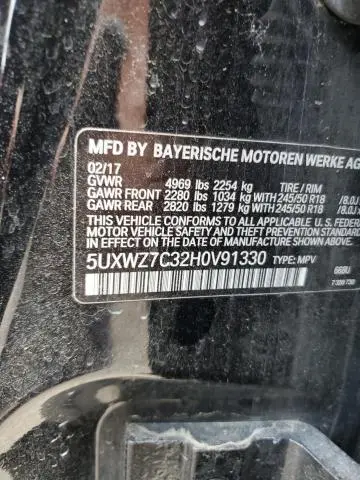 2017 BMW X3 SDRIVE28I  