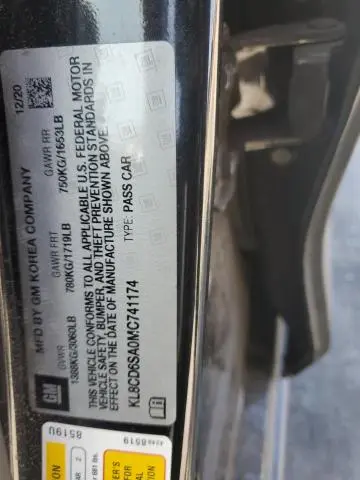 2021 CHEVROLET SPARK 1LT  