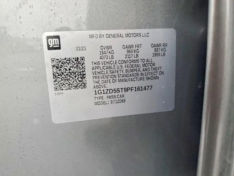 2023 CHEVROLET MALIBU LT  