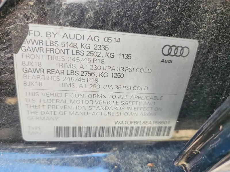 2014 AUDI A4 ALLROAD PREMIUM PLUS  