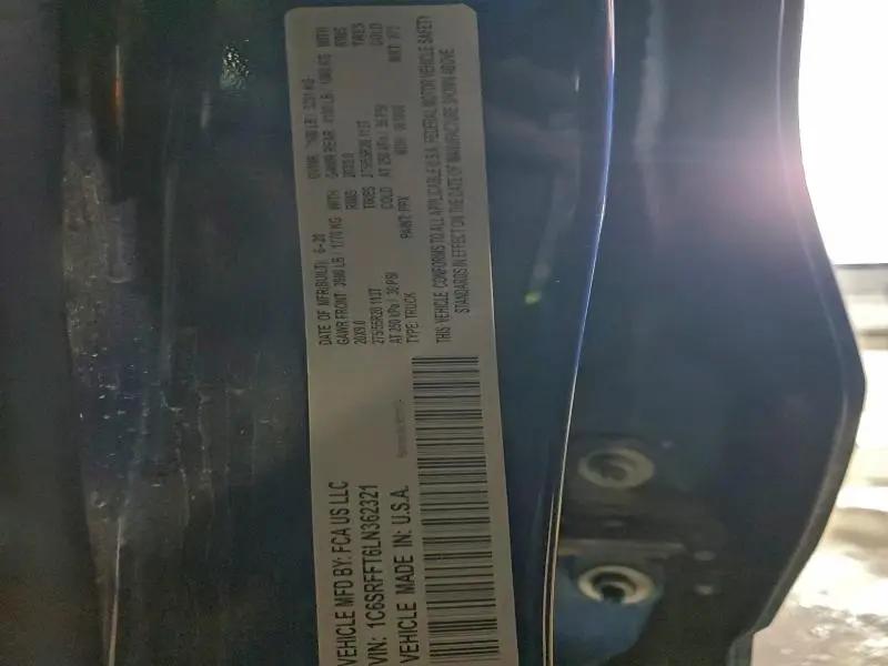 2020 RAM 1500 BIG HORN/LONE STAR  