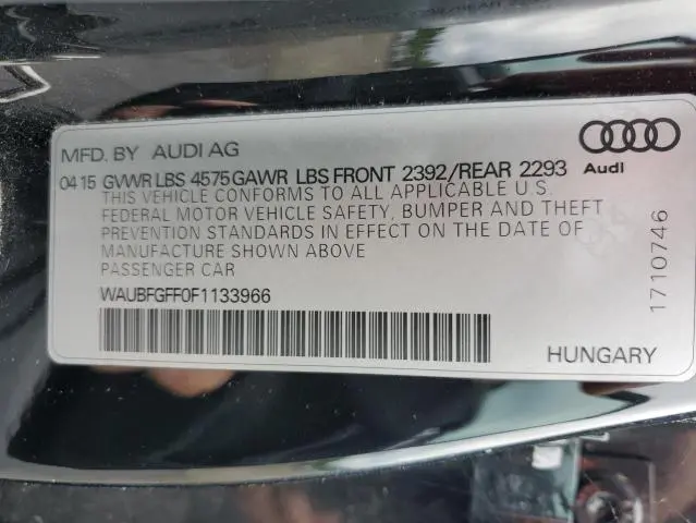 2015 AUDI A3 PREMIUM  