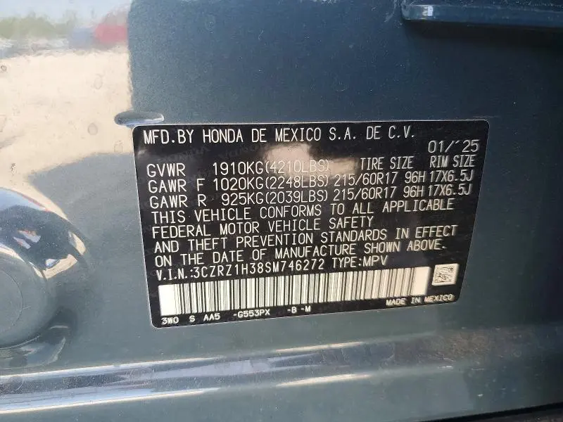 2025 HONDA HR-V LX  