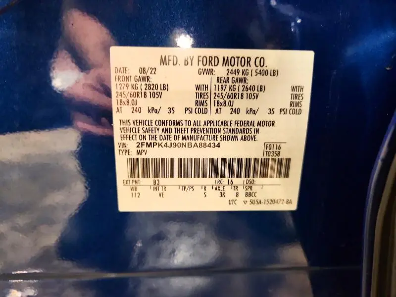 2022 FORD EDGE SEL  