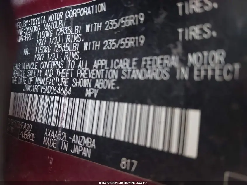 2021 TOYOTA RAV4 XLE PREMIUM