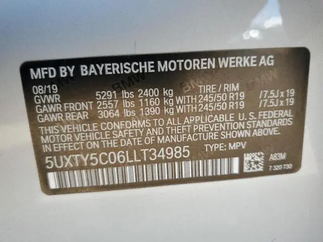 2020 BMW X3 XDRIVE30I  