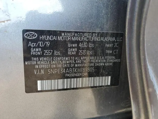 2019 HYUNDAI SONATA LIMITED TURBO  