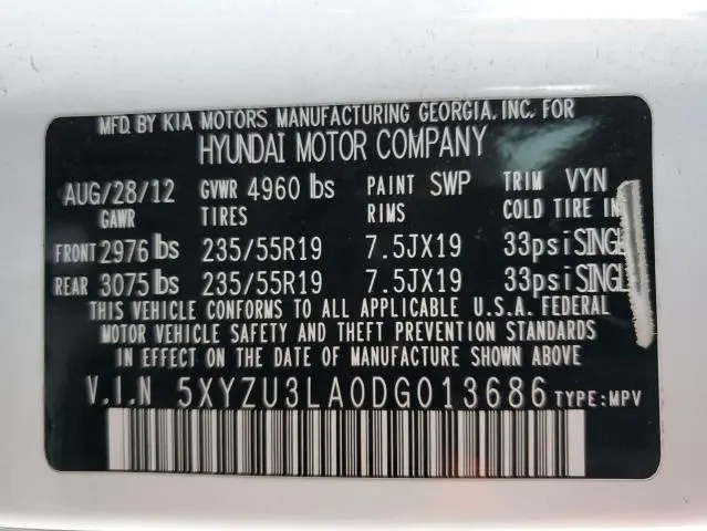 2013 HYUNDAI SANTA FE SPORT   