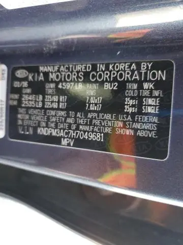 2017 KIA SPORTAGE LX  