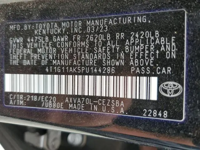 2023 TOYOTA CAMRY SE NIGHT SHADE