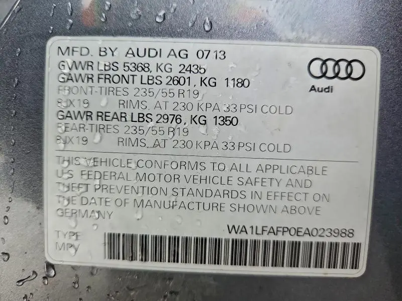 2014 AUDI Q5 PREMIUM PLUS  