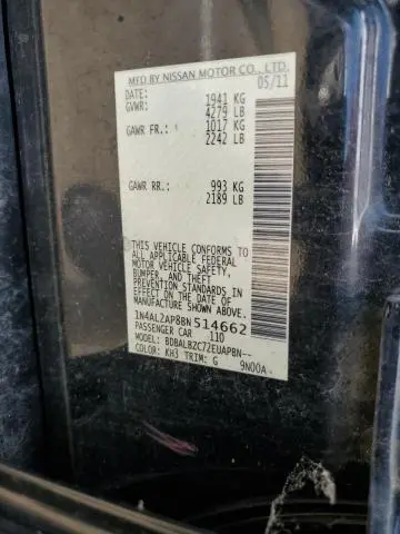 2011 NISSAN ALTIMA BASE  