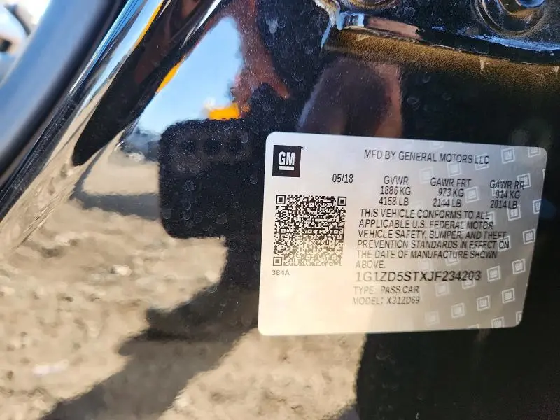 2018 CHEVROLET MALIBU LT  