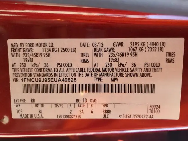 2014 FORD ESCAPE TITANIUM  