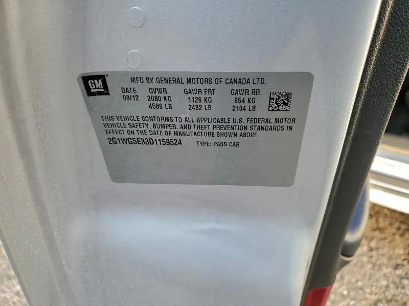 2013 CHEVROLET IMPALA LT  