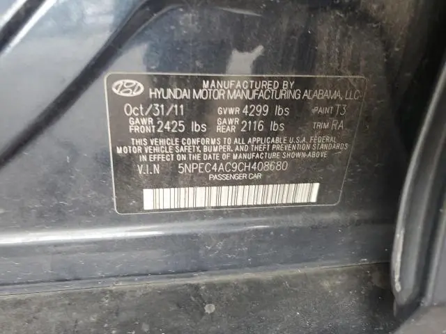2012 HYUNDAI SONATA SE