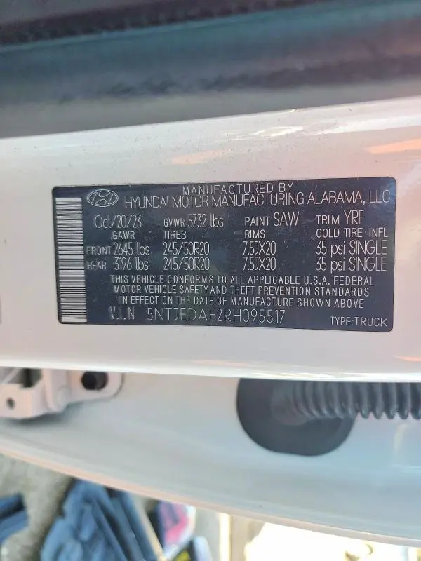 2024 HYUNDAI SANTA CRUZ LIMITED  