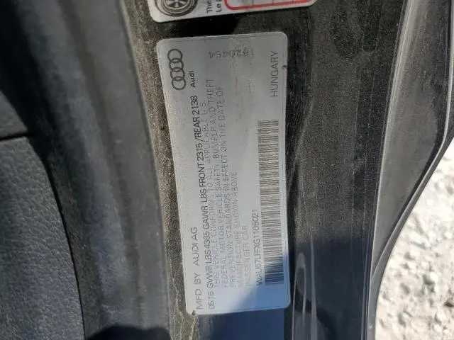 2016 AUDI A3 PREMIUM  