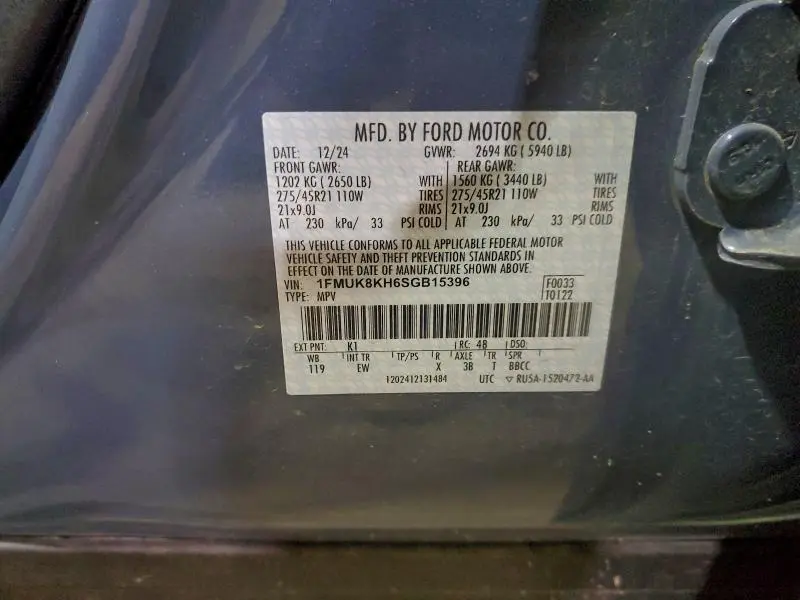 2025 FORD EXPLORER ST-LINE  