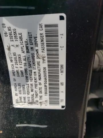 2010 ACURA TL   