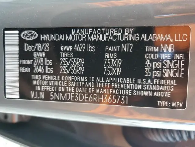 2024 HYUNDAI TUCSON LIMITED  