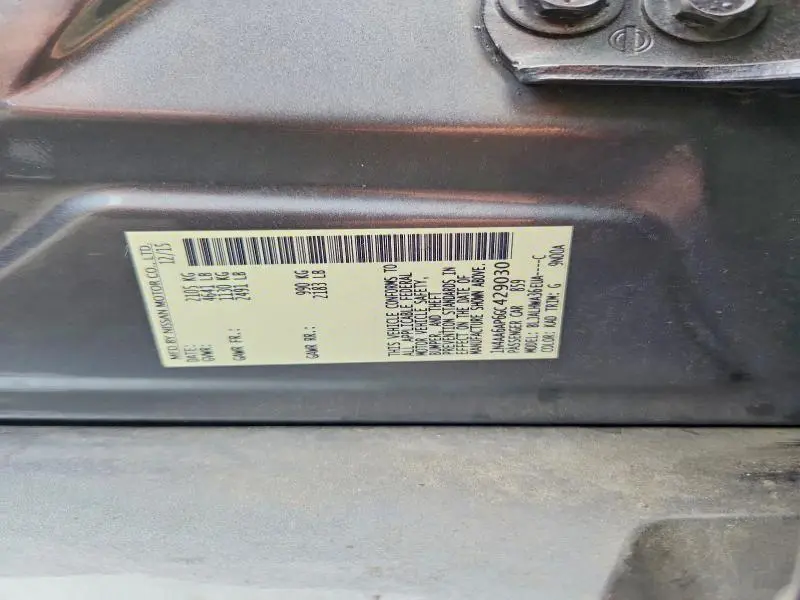 2016 NISSAN MAXIMA PLATINUM  