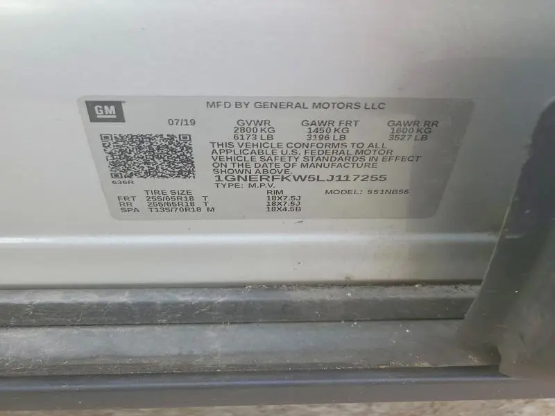 2020 CHEVROLET TRAVERSE LS  