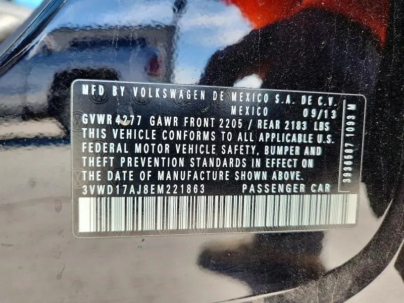 2014 VOLKSWAGEN JETTA SE  