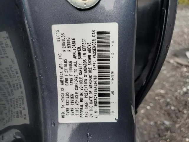 2016 HONDA ACCORD SPORT  