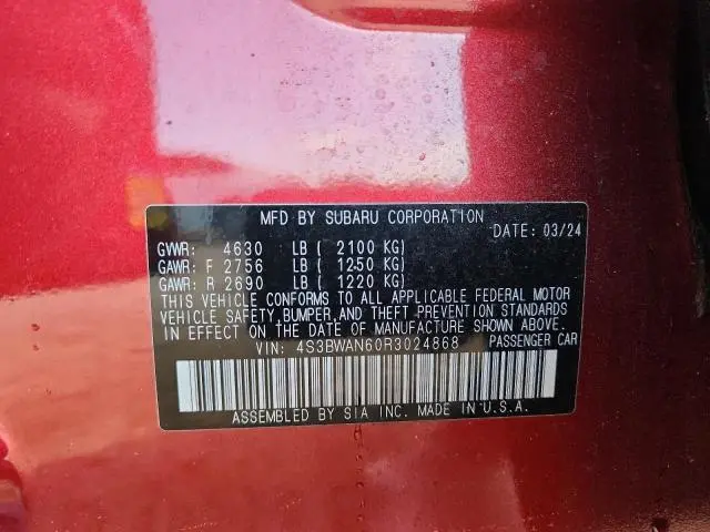 2024 SUBARU LEGACY LIMITED  