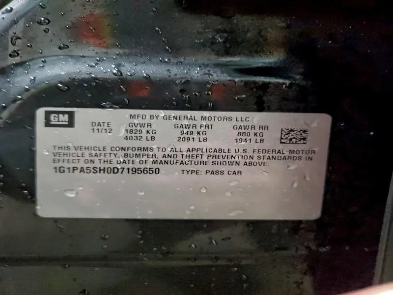 2013 CHEVROLET CRUZE LS  