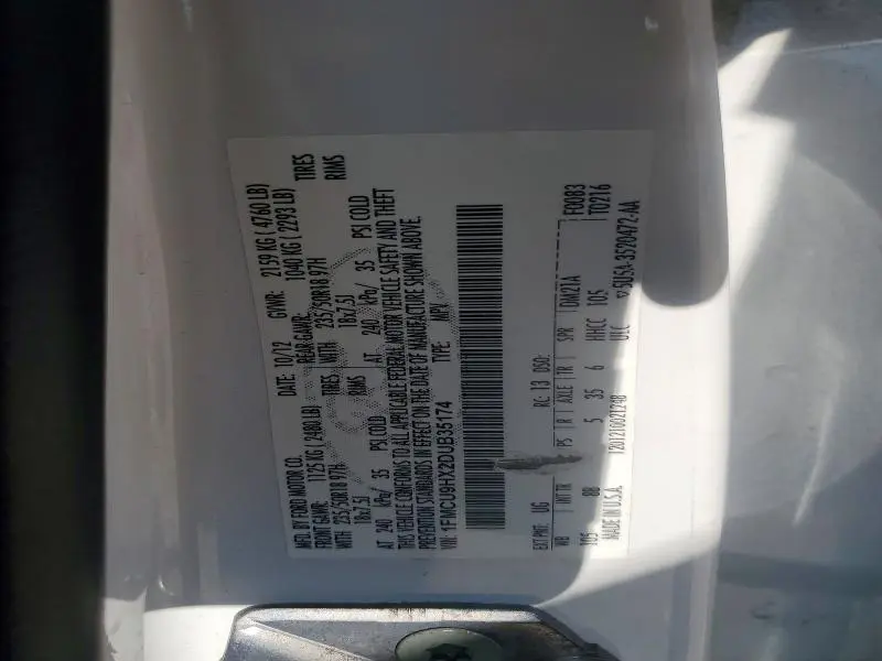 2013 FORD ESCAPE SEL  