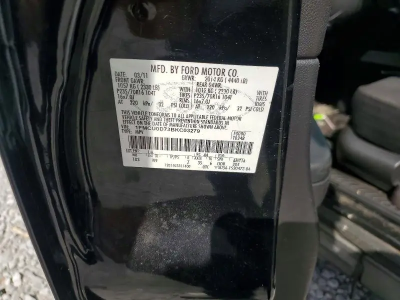 2011 FORD ESCAPE XLT  